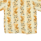 PURITAN Mens Hawaiian Shirt Yellow Floral L