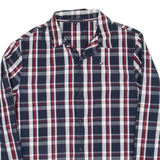 TOMMY HILFIGER Mens Shirt Blue Check Long Sleeve M