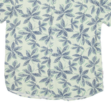 BLEND Mens Hawaiian Shirt Green Floral 2XL