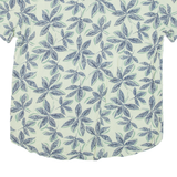 BLEND Mens Hawaiian Shirt Green Floral 2XL