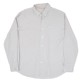 DOCKERS Mens Shirt Beige Check Long Sleeve L