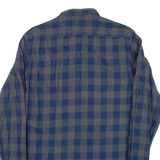 ZARA MAN Slim Fit Mens Shirt Blue Check Long Sleeve L