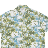 YES OR NO Mens Hawaiian Shirt Blue Floral M