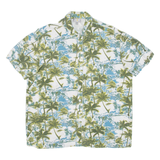 YES OR NO Mens Hawaiian Shirt Blue Floral M
