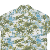 YES OR NO Mens Hawaiian Shirt Blue Floral M