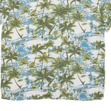 YES OR NO Mens Hawaiian Shirt Blue Floral M