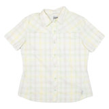 COLUMBIA Womens Shirt Yellow Check L