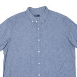 GAP Mens Plain Shirt Blue 2XL