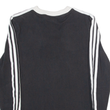 ADIDAS Womens T-Shirt Black Long Sleeve UK 8