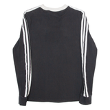 ADIDAS Womens T-Shirt Black Long Sleeve UK 8