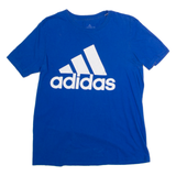 ADIDAS Mens T-Shirt Blue Crew Neck M