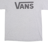 VANS Mens T-Shirt Grey Crew Neck M