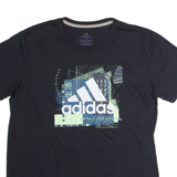 ADIDAS Mens T-Shirt Black Crew Neck M