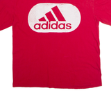 ADIDAS Mens T-Shirt Red Crew Neck L