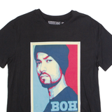 KANGOL BOH Mens T-Shirt Black Crew Neck M