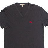 BURBERRY BRIT Mens T-Shirt Black V-Neck S