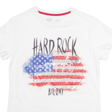 HARD ROCK CAFE Biloxi Womens T-Shirt White USA Crew Neck M