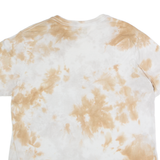 KISS Tie Dye Mens T-Shirt Brown Button Neck L