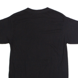 THE ROLLING STONES North American Tour 1975 Mens Band T-Shirt Black Crew Neck M