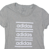 ADIDAS Womens T-Shirt Grey S