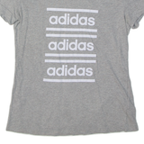ADIDAS Womens T-Shirt Grey S