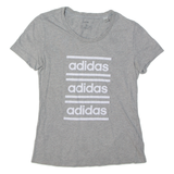 ADIDAS Womens T-Shirt Grey S
