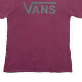 VANS Mens T-Shirt Red M
