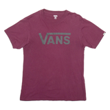 VANS Mens T-Shirt Red M
