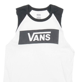 VANS Womens Vest White Sleeveless XS