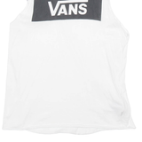 VANS Womens Vest White Sleeveless XS