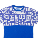 ADIDAS Mens T-Shirt Blue S