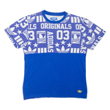 ADIDAS Mens T-Shirt Blue S