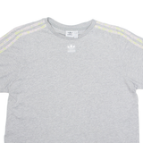 ADIDAS Womens T-Shirt Grey UK 14
