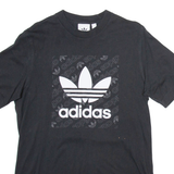 ADIDAS Mens T-Shirt Black S
