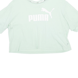 PUMA Cropped Womens T-Shirt Green M