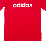 ADIDAS Mens T-Shirt Red S