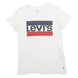 LEVI'S Womens T-Shirt White XXS