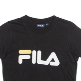 FILA Cropped Womens T-Shirt Black XXS