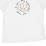 ADIDAS Womens T-Shirt White M