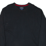 POLO RALPH LAUREN Mens T-Shirt Black Long Sleeve L
