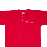 WILSON 1st Metropolitan Mortgage Mens T-Shirt Red USA Button Neck XL