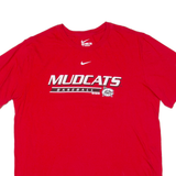 NIKE Mudcat Baseball Mens T-Shirt Red USA L