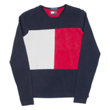 TOMMY HILFIGER Womens T-Shirt Blue Long Sleeve S