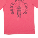 COCA COLA Womens T-Shirt Pink L
