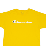 CHAMPION Mens T-Shirt Yellow L