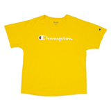 CHAMPION Mens T-Shirt Yellow L