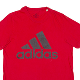 ADIDAS Mens T-Shirt Red M