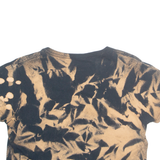 BADASS Acid Wash Fake Love Money Cropped Womens T-Shirt Black M