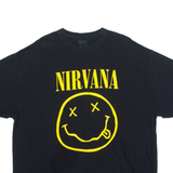 NIRVANA Mens Band T-Shirt Black 2XL