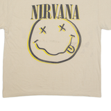 NIRVANA Mens Band T-Shirt Beige XL